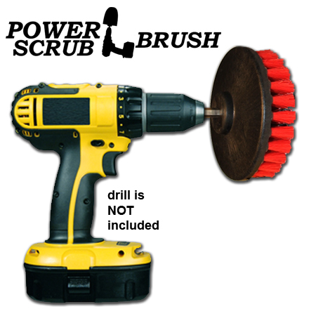 Stiff Red Aggressive Scrub Brush for Concrete, Brick, and Heavy Duty Cleaning
